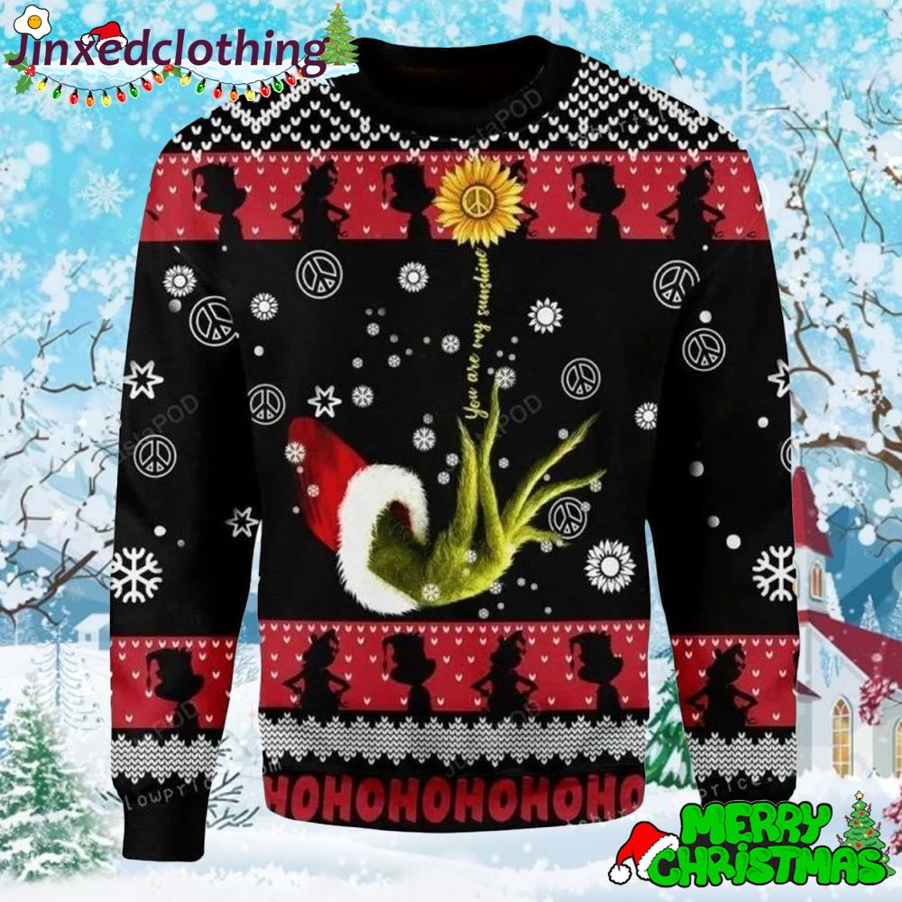 Sunflower You Are My Sunshine Ugly Sweater Party 